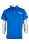 P279 Polo Shirt Blue Colors Design Mockup