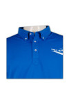 P279 Polo Shirt Blue Colors Design Mockup
