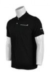 P556 Men Black Polo Shirt Singapore Design