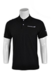 P556 Men Black Polo Shirt Singapore Design