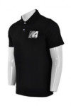 P557 Black Polo Shirt For Men Printing Singapore