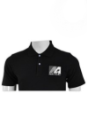 P557 Black Polo Shirt For Men Printing Singapore