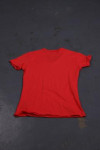 T896 Red T Shirt With V-Neck Design Template