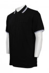 P825 Customized Black Polo Shirt Singapore 