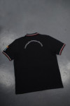 P837 Black Polo Shirt With Logo Design Singapore