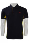 P858 Simple Black Polo Shirt Cool Design Singapore