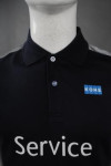 P866 Polo Black Shirt With Printing Mockup 