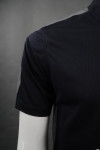 P866 Polo Black Shirt With Printing Mockup 