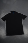 P866 Polo Black Shirt With Printing Mockup 