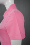 P839 Pink Polo Shirt Simple Design Singapore