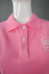 P839 Pink Polo Shirt Simple Design Singapore