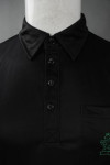 P866 Polo Cool Black Shirt With Printing Mockup 