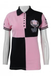 P860 Custom-Made Pink And Black Polo Shirt Singapo