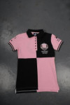 P860 Custom-Made Pink And Black Polo Shirt Singapo