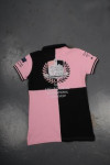 P860 Custom-Made Pink And Black Polo Shirt Singapo