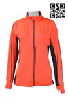 Z297 Custom-Made Moisture Wicking Jacket Design Finger Hole Sports Jacket ZIP UP Jacket Fluorescent Orange Order Women's Slim-Fit Jacket Jacket Manufacturer