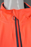 Z297 Custom-Made Moisture Wicking Jacket Design Finger Hole Sports Jacket ZIP UP Jacket Fluorescent Orange Order Women's Slim-Fit Jacket Jacket Manufacturer