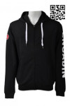 Z324 Zip Up Side Design Pattern Hoodies SG