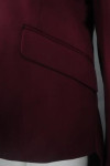 HL015 Custom Made Singapore Hotel Uniform Single Breasted Maroon Tailcoat Jacket