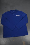 P885 Custom made Long Sleeve Polo Uniform Shirt