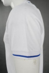 P917 Customized White Polo Shirt With Blue Collar 