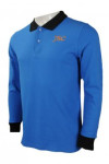 P907 Men Long Sleeve Polo Shirt Company Uniforms