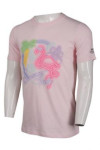 T914 Pink Color T Shirt Printing Logo Singapore