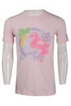 T914 Pink Color T Shirt Printing Logo Singapore