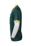 P925 Green Polo Shirt With Yellow Collar SG