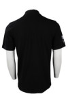 P954 Simple Black Men Polo Shirt With Logo 