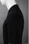 P954 Simple Black Men Polo Shirt With Logo 