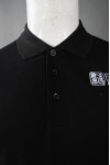 P954 Simple Black Men Polo Shirt With Logo 