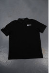 P954 Simple Black Men Polo Shirt With Logo 