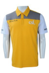 P957 Yellow Polo Shirt Uniform Printing Design