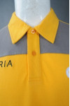 P957 Yellow Polo Shirt Uniform Printing Design