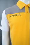 P957 Yellow Polo Shirt Uniform Printing Design