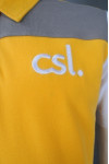 P957 Yellow Polo Shirt Uniform Printing Design