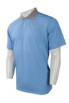 P959 Blue Polo Shirt With Grey Collar SG Template