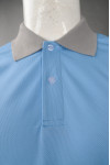 P959 Blue Polo Shirt With Grey Collar SG Template