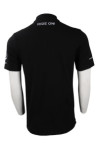 P960 Black Polo White Printing Design Shirt SG