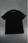 P960 Black Polo White Printing Design Shirt SG