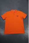 P965 Polo Shirt Outfit Orange Color Template SG