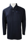 P970 Polo Black Long Sleeve Shirt SG