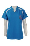 P997 Custom made Women Polo Blue Shirt Model