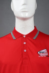 P1003 Red Polo Shirt Outfit Singapore Pattern