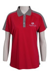 P1034 Polo Red Shirt Singapore Uniform Design