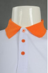 P1066 Polo Shirt Orange Outline Pattern SG 