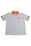 P1066 Polo Shirt Orange Outline Pattern SG 