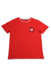 T929 T Shirt Quality Red Pattern Singapore Uniform