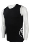 VT191 A Large Number Of Customized Men's Vest T-shirts Custom Printed Logo Black Tank Top